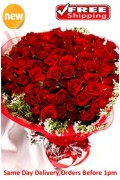 70 Red Roses Bouquet